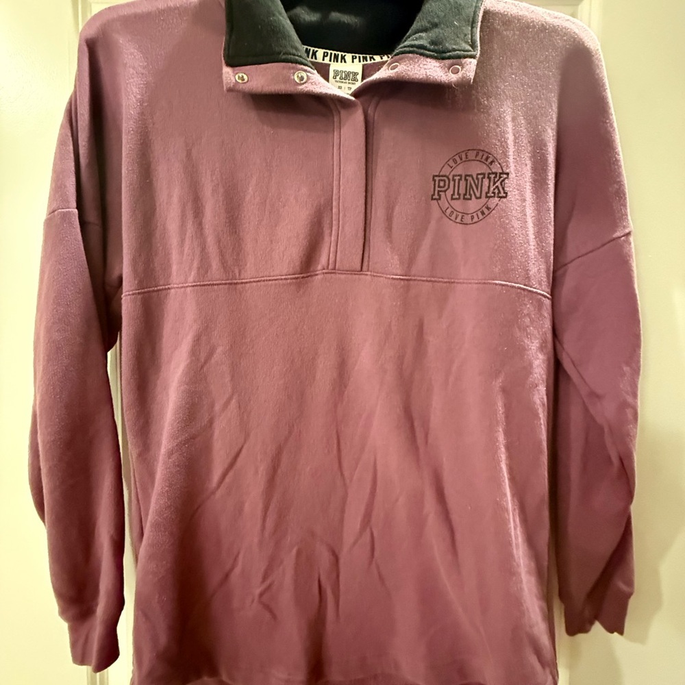 Victoria's Secret Purple and Black Pullover